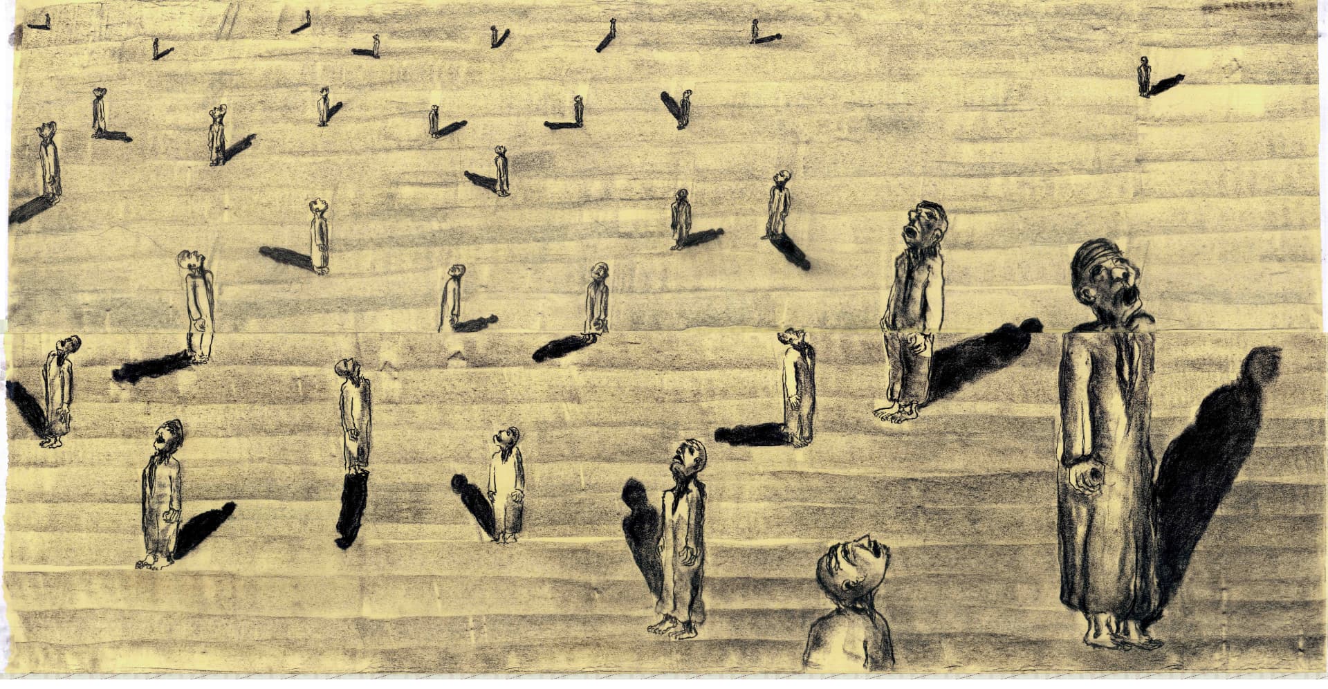 Public Space — drawing by Gautam Bhatia