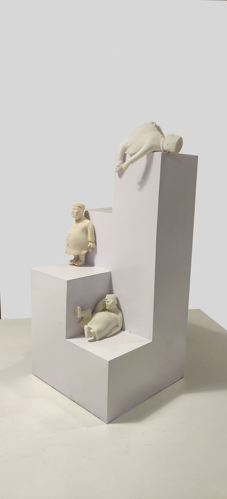 Minister 3-B — fiberglass sculpture by Gautam Bhatia