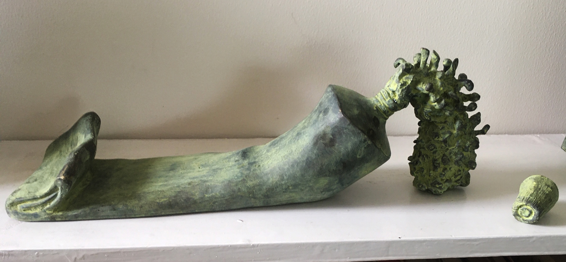 Migrants — bronze sculpture by Gautam Bhatia