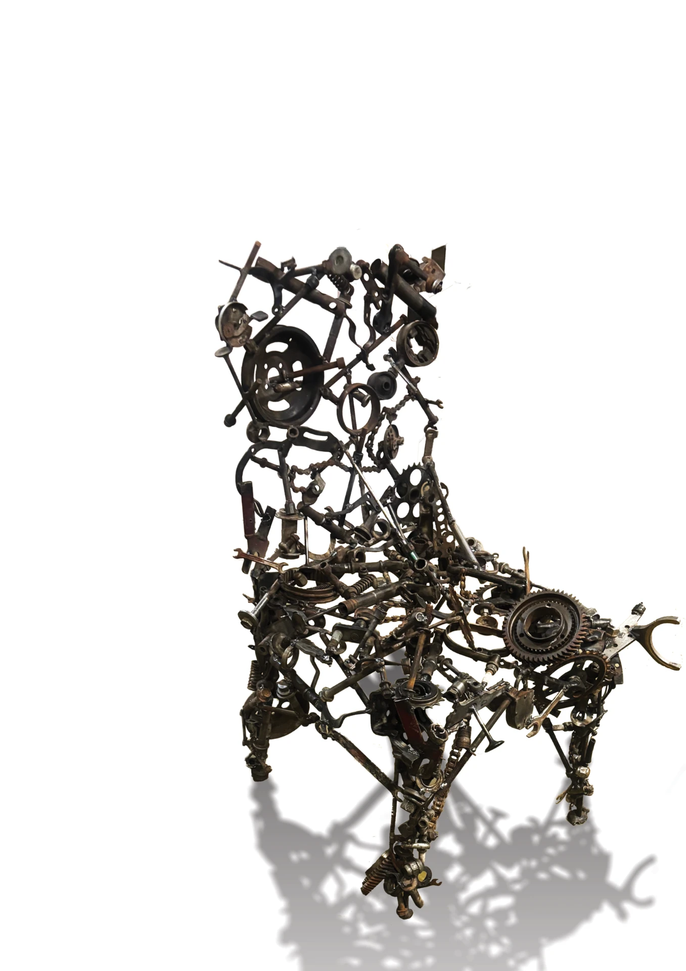 Mechanic's Chair — mixed media sculpture by Gautam Bhatia