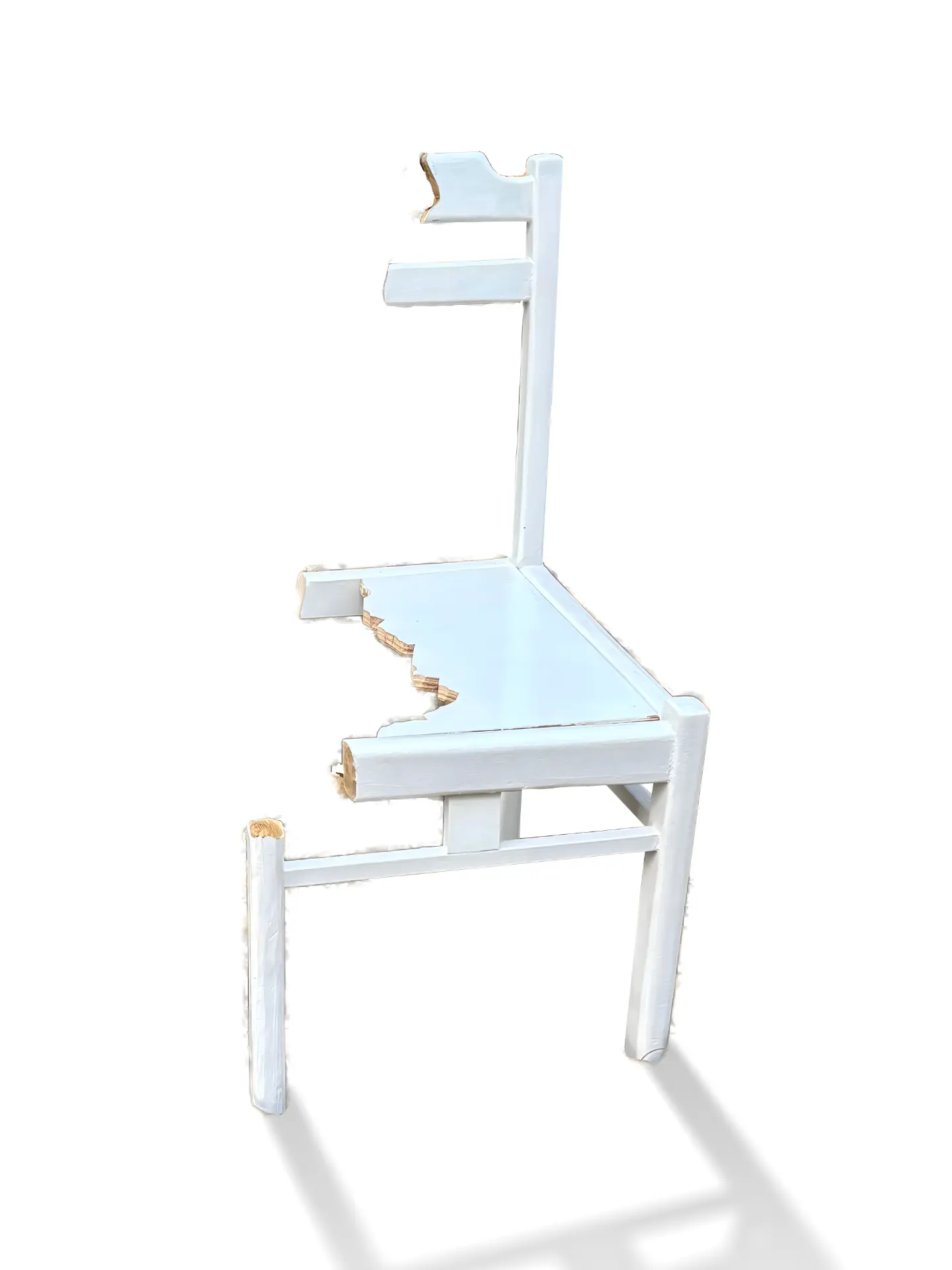 Half Chair — mixed media sculpture by Gautam Bhatia