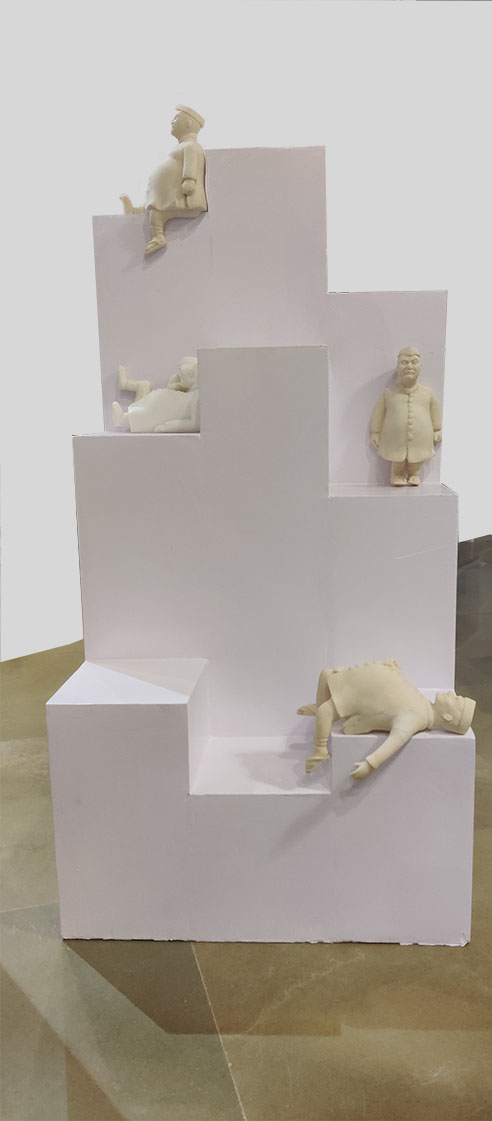 Minister 7-A — fiberglass sculpture by Gautam Bhatia
