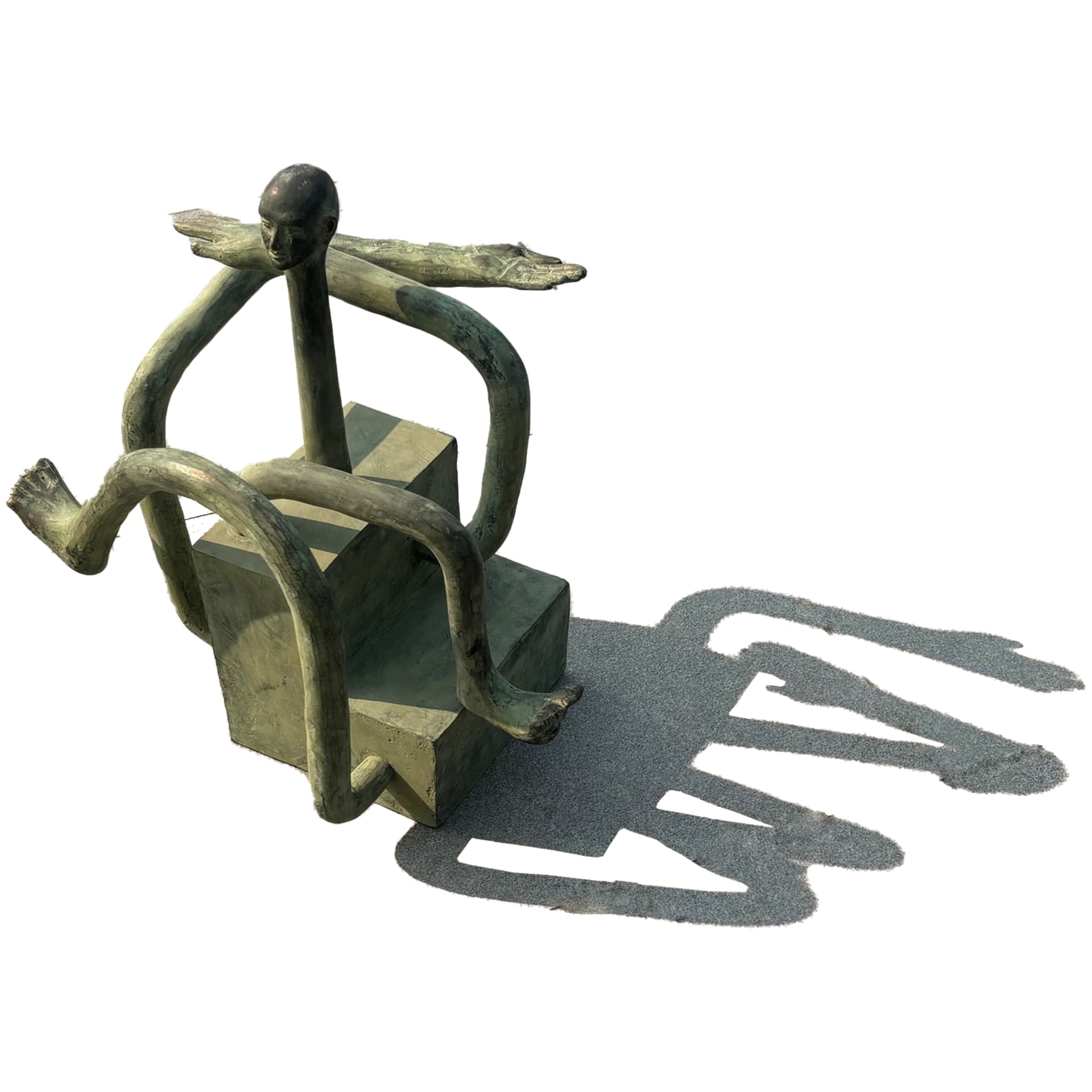 Mechanical Man — bronze sculpture by Gautam Bhatia