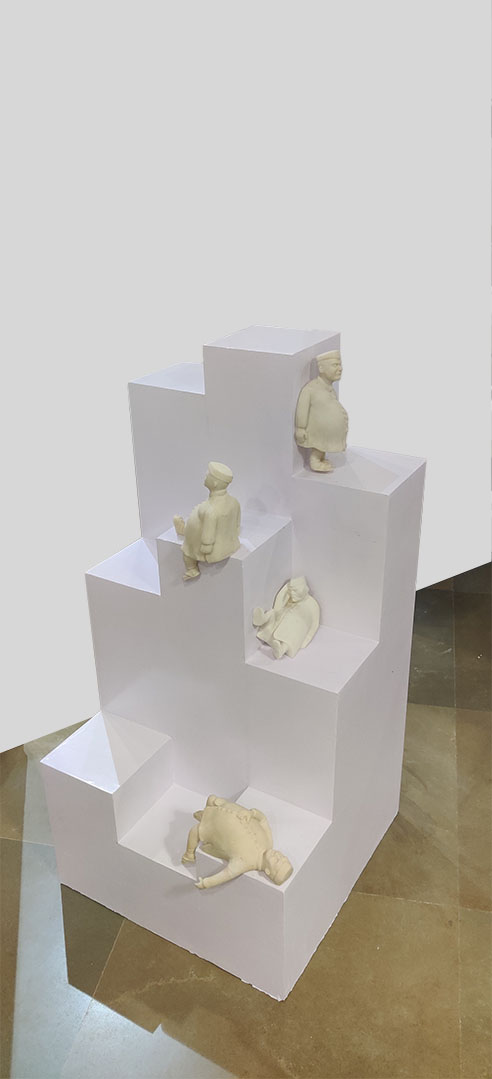 Minister 8-A — fiberglass sculpture by Gautam Bhatia