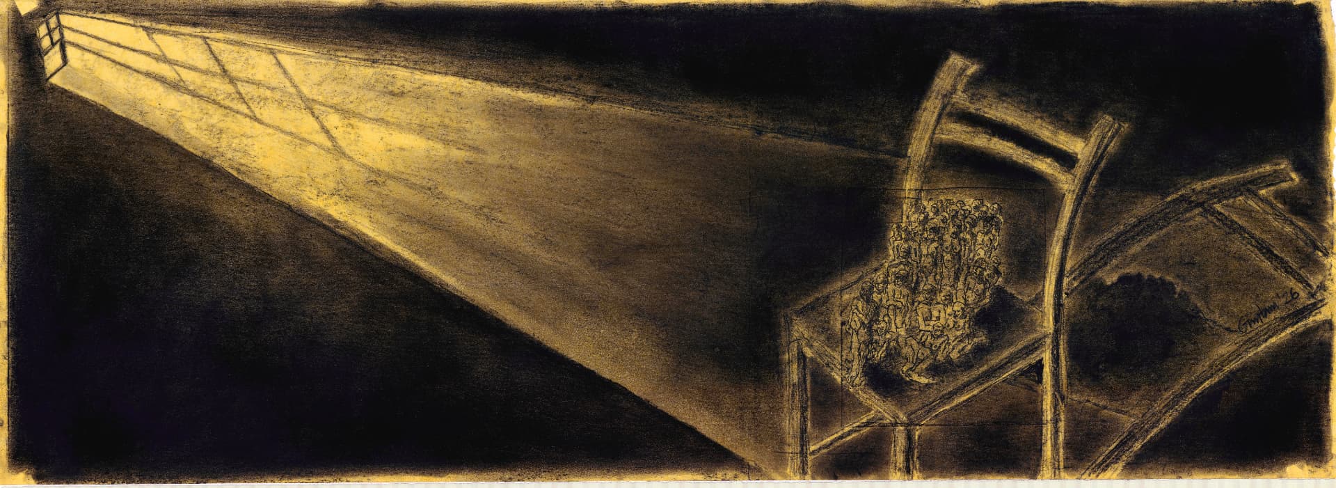 Window to the World — drawing by Gautam Bhatia